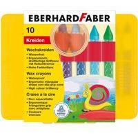 Eberhard Faber Waterproof Wax Crayon Plastic (box Of 10)