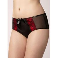 ebony bow high waisted briefs