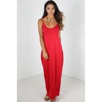 Ebba Andy Pandy Style Strappy Sleeveless Maxi Dress