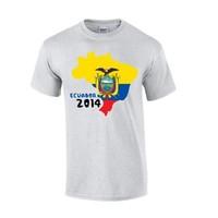 ecuador 2014 country flag t shirt grey