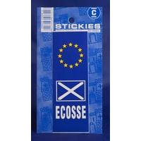 ecosse euro plate sticker