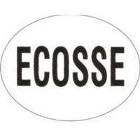 ecosse plain oval sticker