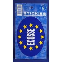 Ecosse Euro Flag Oval Sticker