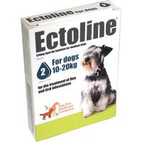 ectoline for dogs spot on solution 134mg 2 pipettes
