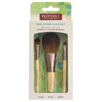 eco tools bamboo mini essentials make up brush set 3 brushes