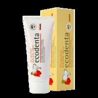 Ecodenta Wild Strawberry Scented Toothpaste for Children with Carrot Extract & Kalident 75ml - 75 ml