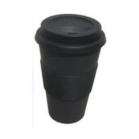 Ecoffee Cup Black Reusable Coffee Cup 400ml (1 x 400ml)