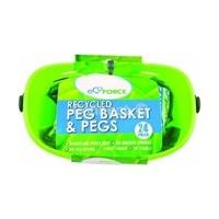 Ecoforce Recycled Peg Basket With 24 Pegs (Single)