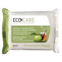 Ecocare Facial Cleansing Wipes - Organic Apple with Honey 25 Wipes