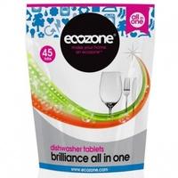 Ecozone Dishwasher Tablets All In One Brilliance 45 Pk (720g)
