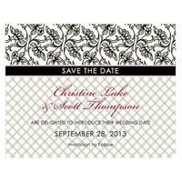 Eclectic Patterns Save The Date Card