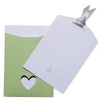 eco chic initials thank you card