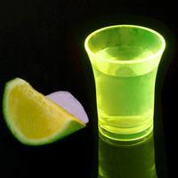 Econ Neon Yellow Polystyrene Shot Glasses CE 0.9oz / 25ml (Case of 100)