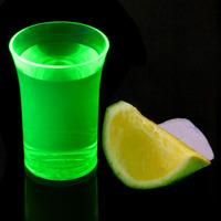 Econ Neon Green Polystyrene Shot Glasses CE 1.25oz / 35ml (Case of 100)