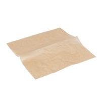 ecocraft kraft brown greaseproof paper 38 x 275cm pack of 500