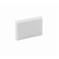 Economy Pencil Eraser for HB and Softer Grades (34mm x 20mm x 8mm) White Pack of 40