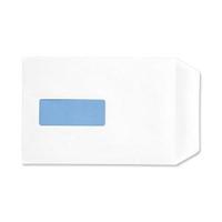 Eco C5 Envelopes Recycled Pocket Self Seal Window 90gsm White Pack of