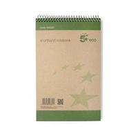 Eco 127x200 Shorthand Notebook 80 Sheets Pack of 10 938287