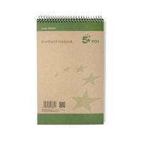 eco 127x200 shorthand notebook 80 sheets pack of 10 938287