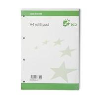 Eco A4 Refill Pad Ruled Punched 4 Holes Pack 10 938268