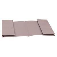 eco foolscap double pocket wallet 285gm2 recycled buff pack of 25