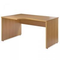 Eco 1380 LH Ergonomic Desk Beech