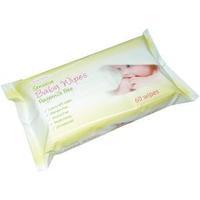 EcoTech Baby Wipes Fragrance Free 60 Wipes Pack of 12 FPBW60FF