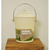 Eco Bamboo Compost Pail - Cream by Eddingtons