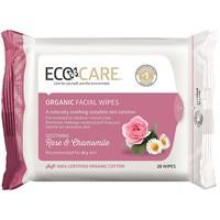 Ecocare Rose Chamomile Facewipes (25 wipes)