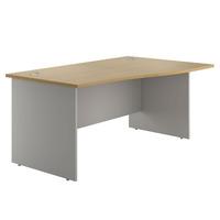 Eco Panel End Wave Desk 1600 Left Walnut