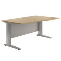 Eco Premium Wave Desk W 1200mm Beech Right