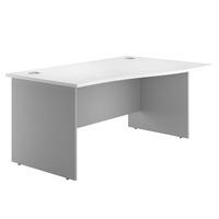 Eco Panel End Wave Desk 1200 Right White