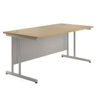 Eco Cantilever Rectangular Desk 1200 Beech