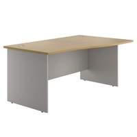 Eco Panel End Wave Desk 1600 Left Maple