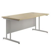 Eco Cantilever Rectangular Desk 1600 Oak