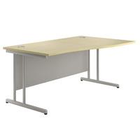 Eco Cantilever Wave Desk 1600 Right Maple