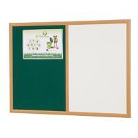 Eco-Friendly Dual Noticeboard Red 1200mm x 900mm