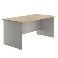 eco panel end rectangular desk 1600 oak