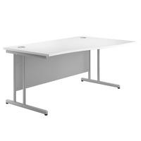 Eco Cantilever Wave Desk 1200 Right White