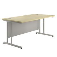 Eco Cantilever Rectangular Desk 1200 Maple