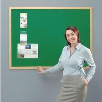 eco friendly noticeboard 900 x 600mm light oak frame green board