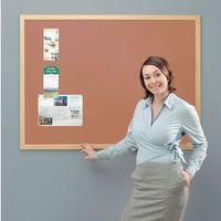 ECO-FRIENDLY NOTICEBOARD - 900 X 600MM LIGHT OAK FRAME CORK BOARD