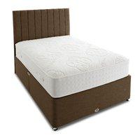 Eco Comfy Divan Set - No Storage - Platform Top - Small Single - Stone