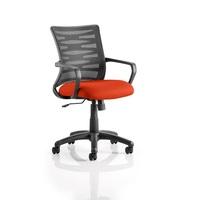 Eclipse Home Office Chair In Pimento With Castors