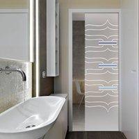 Eclisse 10mm Tunisi Murano Design on Clear or Satin Glass Pocket Door