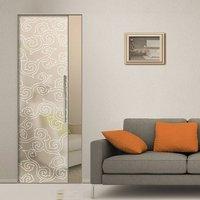 eclisse 10mm birmania sandblasted design on clear or satin glass synte ...