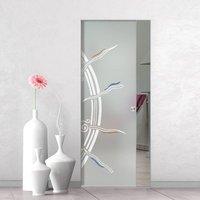 Eclisse 10mm Stargate Murano Design on Clear or Satin Glass Syntesis Pocket Door