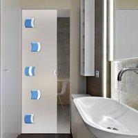 Eclisse 10mm Onde Murano Design on Clear or Satin Glass Syntesis Pocket Door