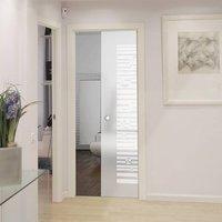 eclisse 10mm accadue sandblasted design on clear or satin glass pocket ...