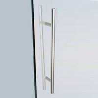 eclisse round 02 700mm bar pull handle pair for glass doors